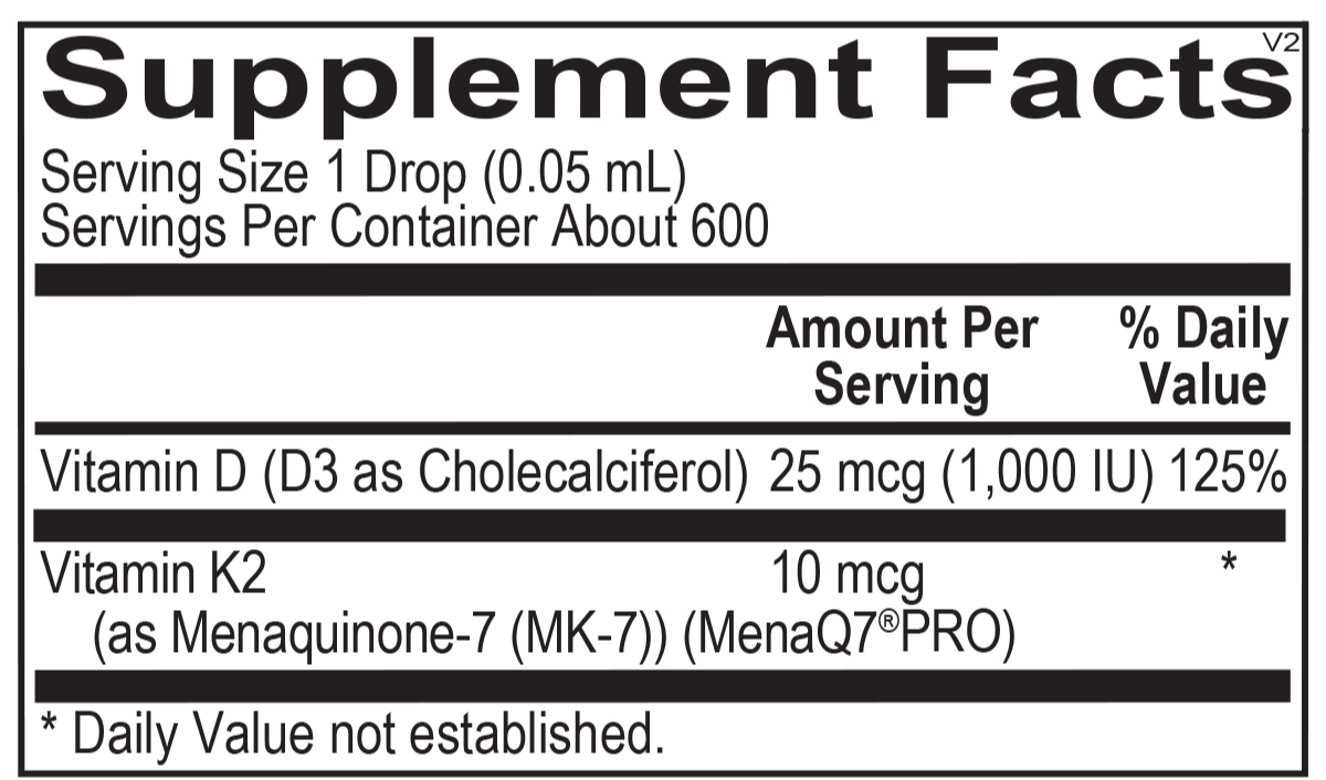 Liquid Vitamin D3 with K2