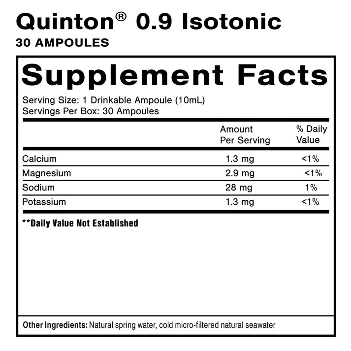 Quinton® 0.9 Isotonic Ampoules