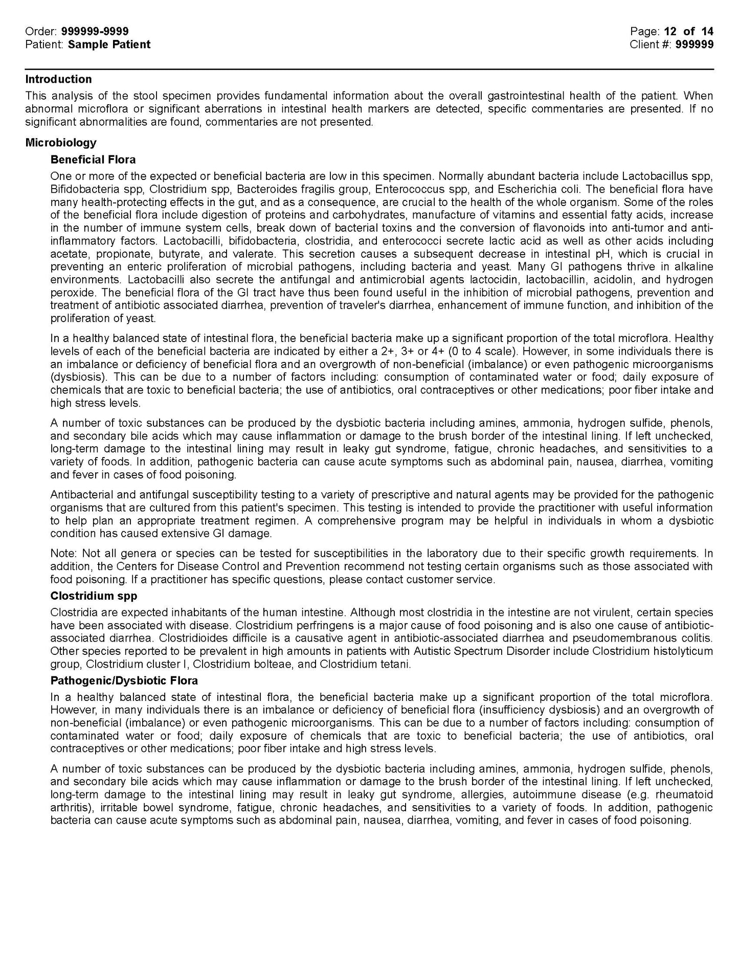 Mosaic Comprehensive Stool Analysis -Stool Sample