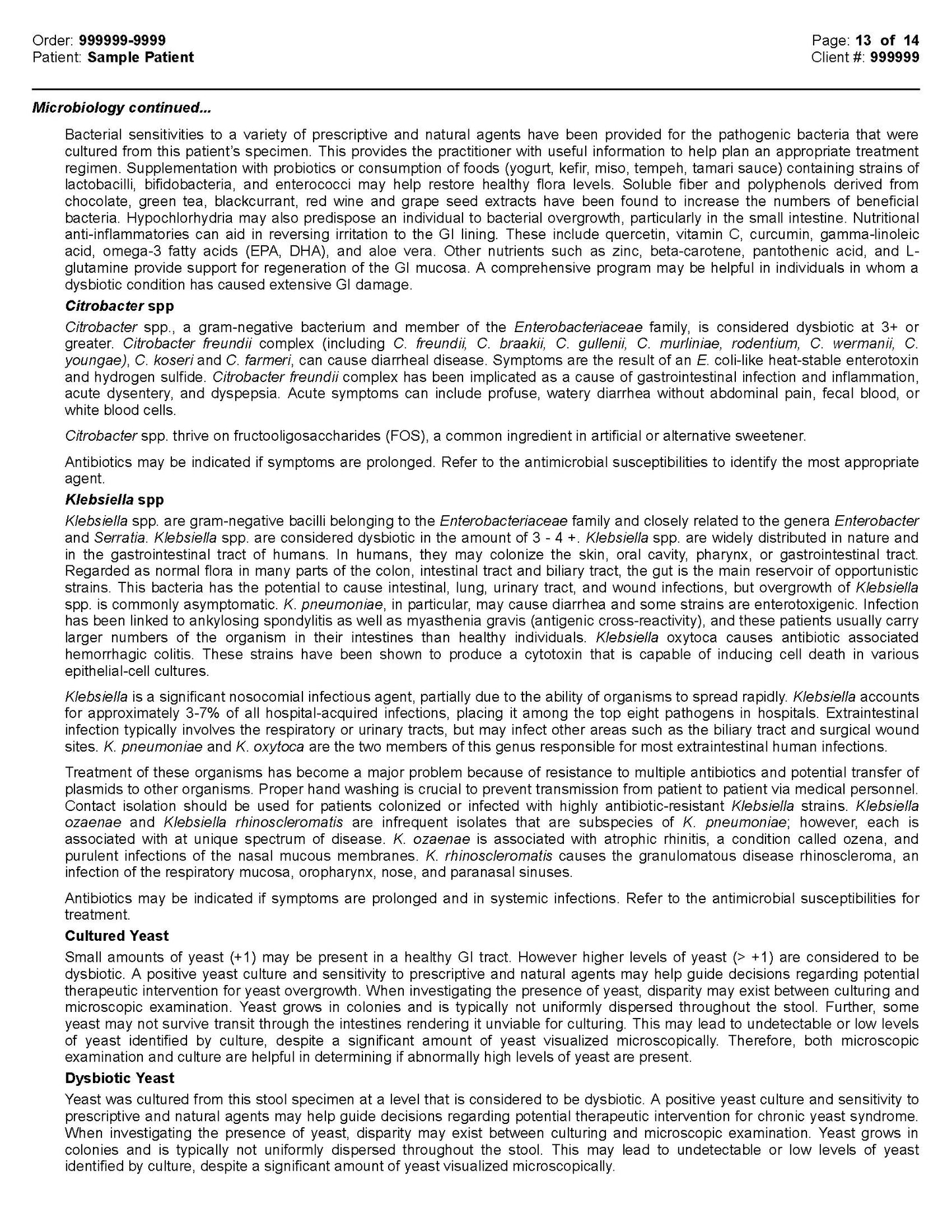 Mosaic Comprehensive Stool Analysis -Stool Sample