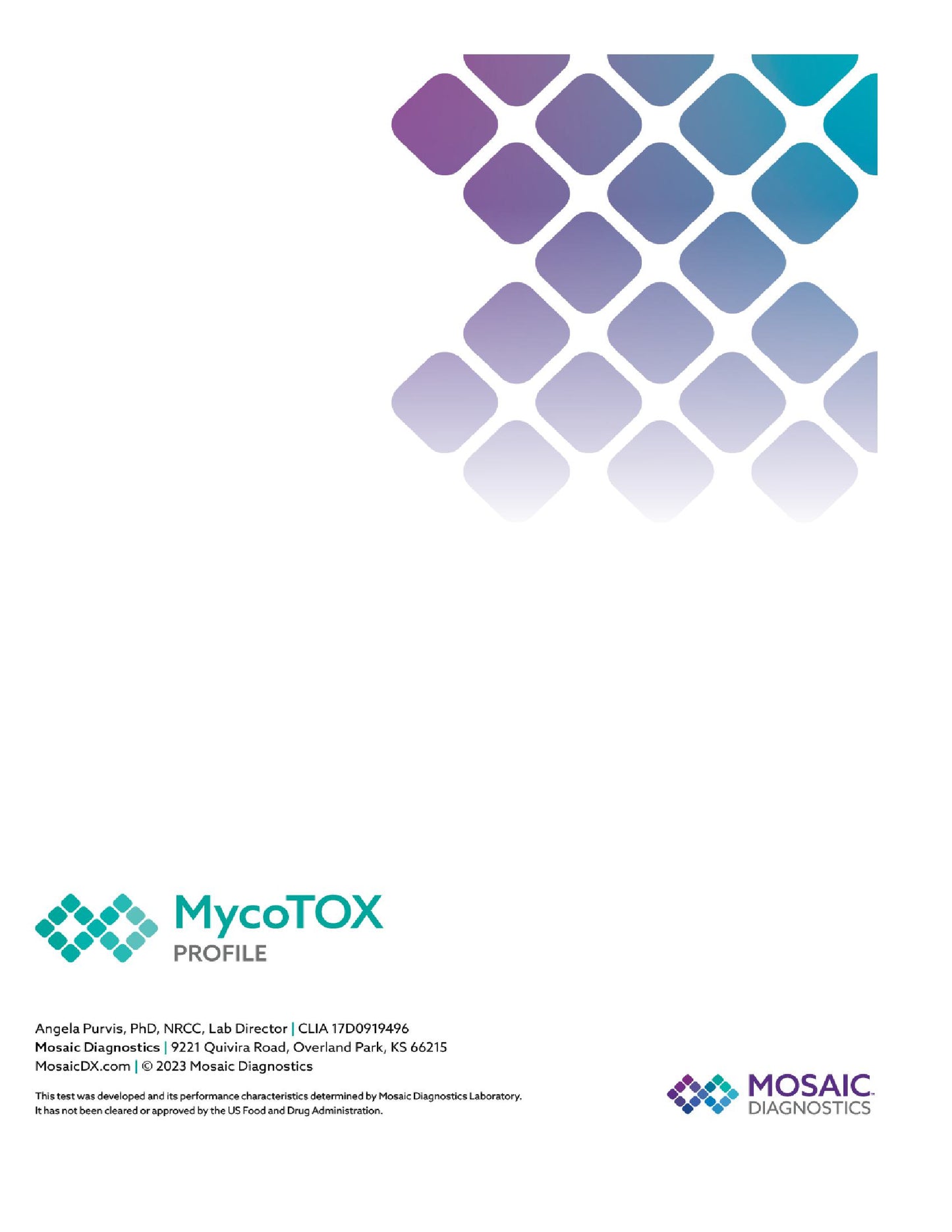 Mosaic MycoTOX -Urine Sample (11 Mycotoxins)