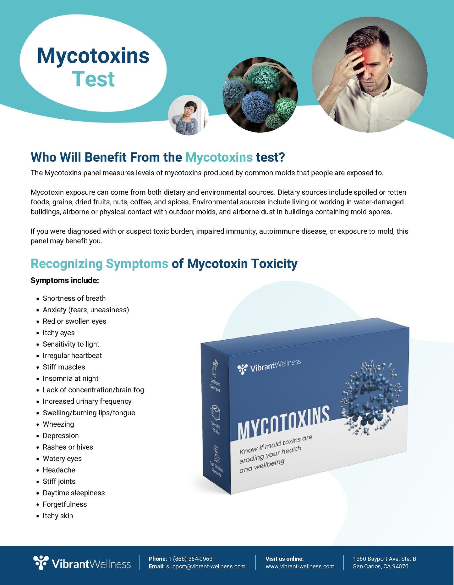 Vibrant America Mycotox Test -Urine Sample (29 Mycotoxins)