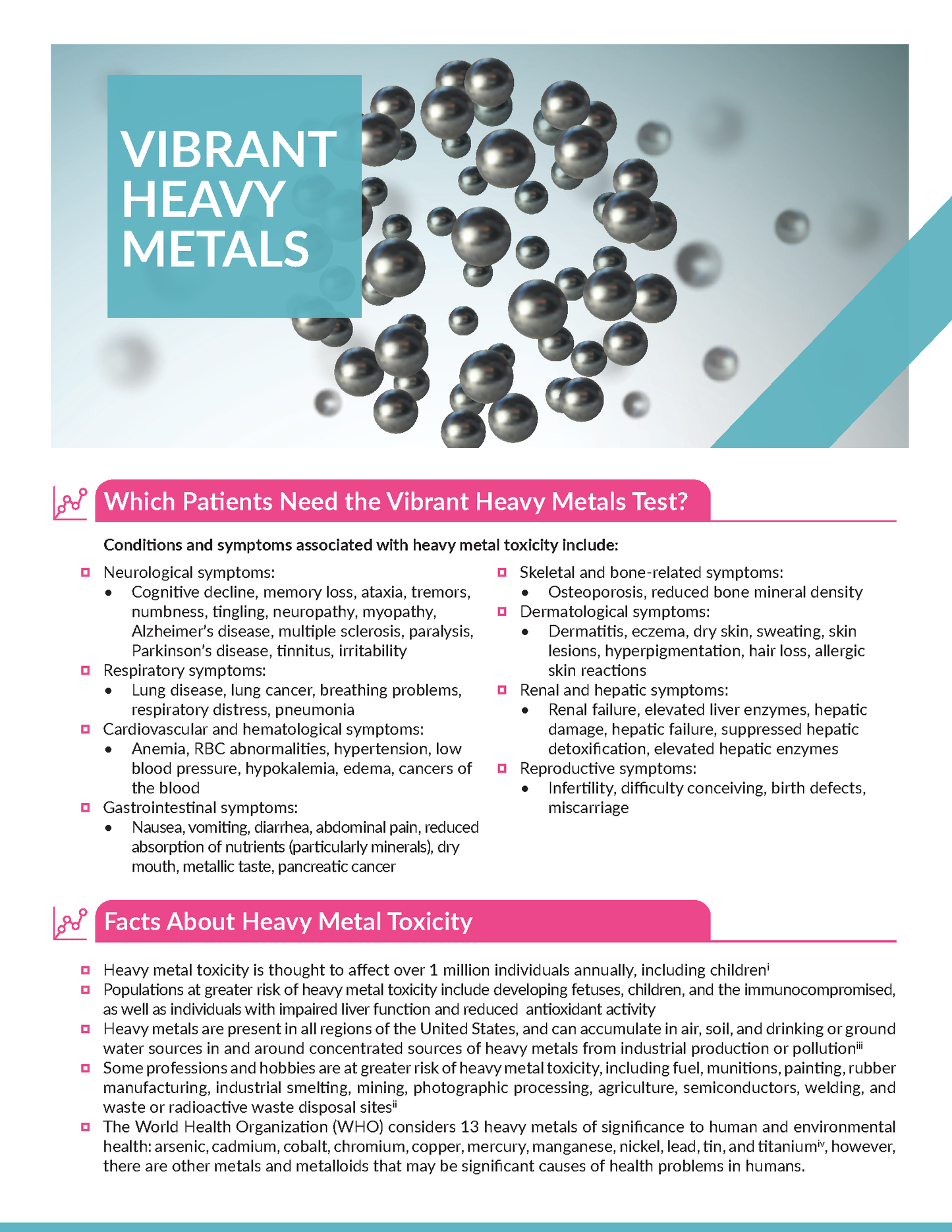 Vibrant America Heavy Metals -Urine Sample